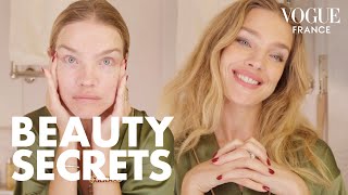 Natalia Vodianova reveals her express 10minute beauty routine  Vogue France [upl. by Akcimat]