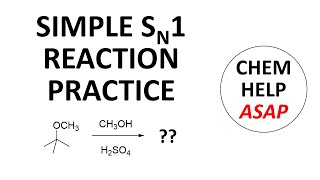 simple SN1 reaction practice [upl. by Yanat546]