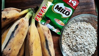 Banana Oatmeal with Milo Recipe [upl. by Valle743]