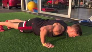 Matt Performing Power Breathing During Push Ups [upl. by Eseela]