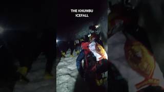 The most dangerous part of Everest Summit  Khumbu Ice Fall 2023 [upl. by Einahpit]