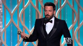 Ben Affleck wins quotBest Directorquot at 2013 Golden Globes [upl. by Grethel]