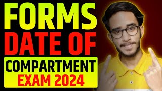 CBSE Compartment Exam 2024 Form Date   Compartment Exam 2024 Cbse Class 12 Form Date [upl. by Ahsain694]