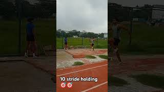 10 stride holding video🔥🔥longjump bhfyp training nike sport running tokyo run sports [upl. by Esirehs]