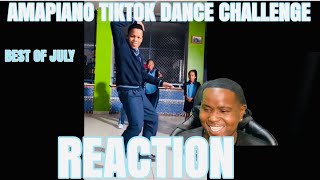 AMAPIANO TIKTOK DANCE CHALLENGE BEST OF JULY OFFICIAL VIDEO REACTION [upl. by Eudocia]