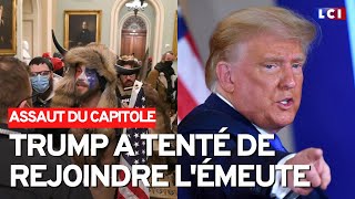 Capitole  Trump a essayé de rejoindre lémeute révèle un témoignage explosif [upl. by Farkas]