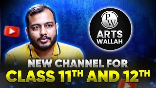 Launching FREE Batch for Class 12th PWArtsWallah  NEW Channel  Check Description [upl. by Attevaj937]