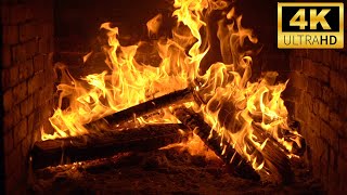 🔥 Majestic Fireplace 4K Fireplace with Crackling Fire SoundsCrackling Fireplace 4K Screensaver 4K [upl. by Danae]