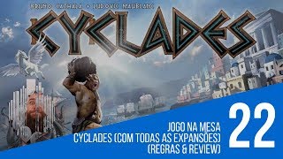 Jogo na Mesa 22  Cyclades Hades  Titans  Monuments Review amp Regras Galápagos [upl. by Gona]