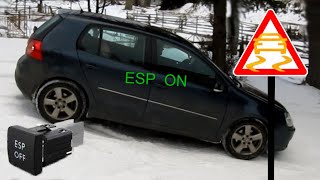 GOLF V 20 TDI 4MOTION  Different Type Of Haldex Test ESP OFF vs ESP ON [upl. by Edyaj]