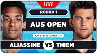 AUGERALIASSIME vs THIEM • Australian Open 2024 • LIVE Tennis PlaybyPlay Stream [upl. by Belmonte868]