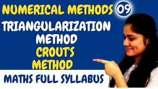 Introduction to Crouts MethodLU Decomposition Method Numerical MethodsDream Maths [upl. by Fang]