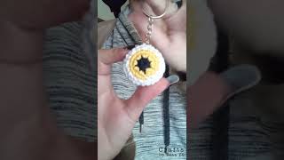 Eyeball Keychain  Porta chaves Olho craftsbyritapt crochet amigurumikeychain eyeballs [upl. by Adnilec]