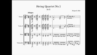 String Quartet No1 Mvt1 Original Composition [upl. by Anawak]