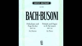 BACHBUSONI  Prelude and Fugue in E Flat Major BWV 552 E Fischer piano [upl. by Adnyl]