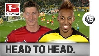 Lewandowski vs Aubameyang  GoalGetters Go HeadtoHead [upl. by Arihaz974]