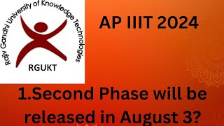 AP IIIT 2024  Second phase selection list  IIIT  Release Date [upl. by Tomkiel]