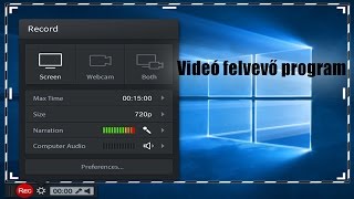 Videó felvevő program letöltése INGYEN [upl. by Zysk785]