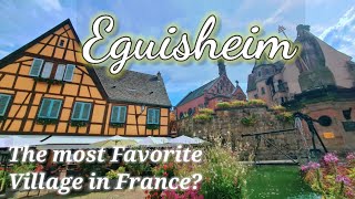 Eguisheim Village Alsace Region Walking Tour [upl. by Antonio]