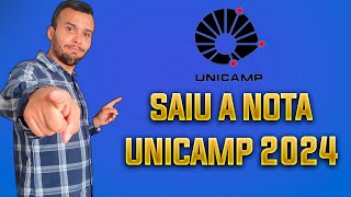 SAIU A NOTA DE CORTE UNICAMP 2024 [upl. by Curhan]