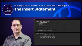 The Insert Statement  Getting Started With SQL for Application Developers [upl. by Christal]