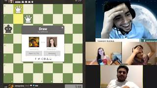 When Vidit Gujarati beats Alexendra Botez blindfolded  Samay Raina  Biswa Kalyan  Vaibhav sethia [upl. by Sapienza]