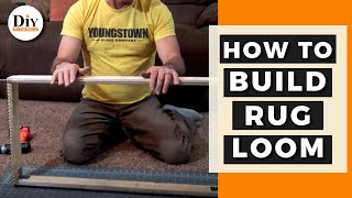 How to Build a Rug Loom  How to Build a Rug Weaving Loom [upl. by Nitnilc]