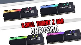 Unboxing GSkill Trident Z RGB DDR4 [upl. by Vorster]