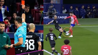 Daizen Maeda RED CARD Vs Atletico Madrid vs Celtic 10 Daizen Red Card After Fouling Mario Hermoso [upl. by Othilie]