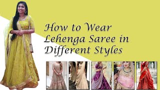 Style Your Lehengas in different styles Malayalam [upl. by Spears]