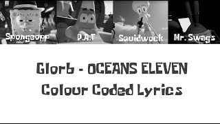 Glorb  OCEANS ELEVEN COLOUR CODED LYRIC VIDEO FAN MADE [upl. by Barbuto]