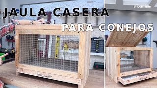 JAULA CASERA para CONEJOS Hacer jaulas para conejos usando palés  Bricomania [upl. by Phineas]