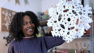 DIY Macrame Snowflake Ornaments Patterns with me  3 BEGINNER FRIENDLY designs [upl. by Ekaj]