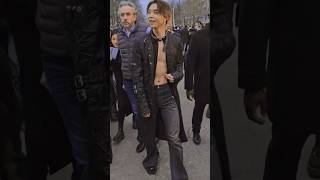 Johnny Skipped the Shirt for His Paris Fashion Week Debut [upl. by Dnomyar603]