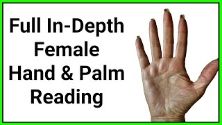 FULL INDEPTH FEMALE HAND ANALYSIS 40  Hand Analysis [upl. by Sherm]