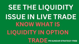 Liquidity issue in live trade  4000Rs additional loss due to illiquid option strike [upl. by Brigette968]