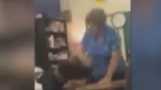 Teacher Caught Repeatedly Hitting Student [upl. by Reerg]