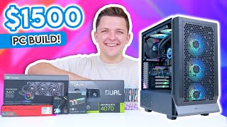 Awesome 1500 Gaming PC Build 2023 😄 Full Build Guide w Benchmarks [upl. by Albers528]