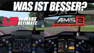 AMS2 16 VS LMU IMOLA Vergleich Cadillac LMDh [upl. by Humble]