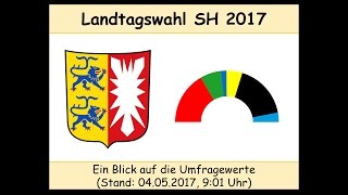 Landtagswahl SchleswigHolstein 2017 Umfragen  Stand 04052017 Albig  Günther [upl. by Ignacius]