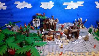 LEGO Pirates of the Caribbean The Cannibal Escape 4182 Stop Motion Movie  Build [upl. by Liagibba]