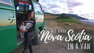 All Over NOVA SCOTIA in a Van  Vinland Vanlife 2 [upl. by Anialad]