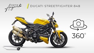 Ducati Streetfighter 848  Vista a 360 gradi  Moto Argento [upl. by Ajiak]