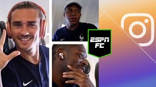 Antoine Griezmann shows off his Football Manager success to Dembele amp Mbappe  Shorts  ESPN FC [upl. by Atlante]