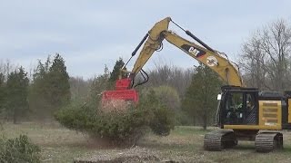 Fecon BHP270 Power Pack with BH80EXC Excavator Mulcher [upl. by Ahsihat]