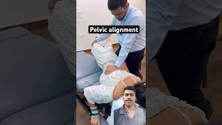 Pelvic alignment chiropractic treatment chiropractor doctor beutifull shortfeed ytshortsfeed [upl. by Ecydnac]