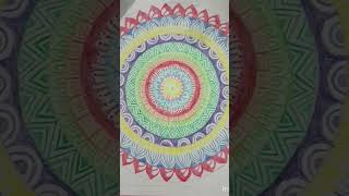 Mandala Art easyart makebeautifulmandalaart diwalidecor art drawing beautiful diy [upl. by Barri159]