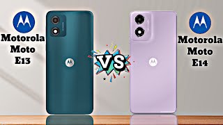 Motorola Moto E13 Vs Motorola Moto E14  full compare [upl. by Raven]