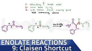 Claisen Condensation Product Shortcut by Leah4sci [upl. by Mezoff]