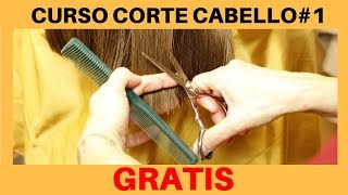 Como Cortar el Cabello Recto Desfilado y en U “CURSO CORTE CABELLO 1” [upl. by Adaurd118]